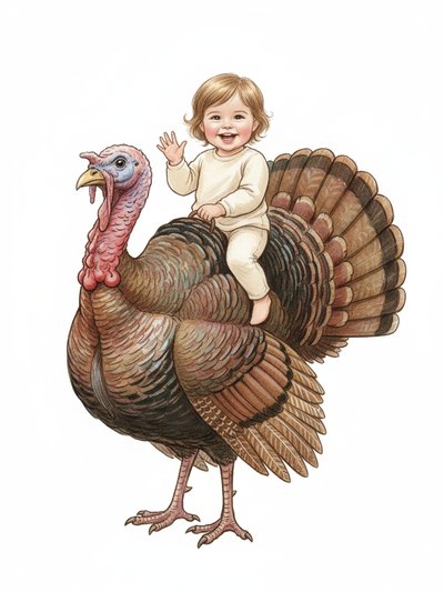 Julia's Turkey Adventure 🦃 - Gentle Pencil