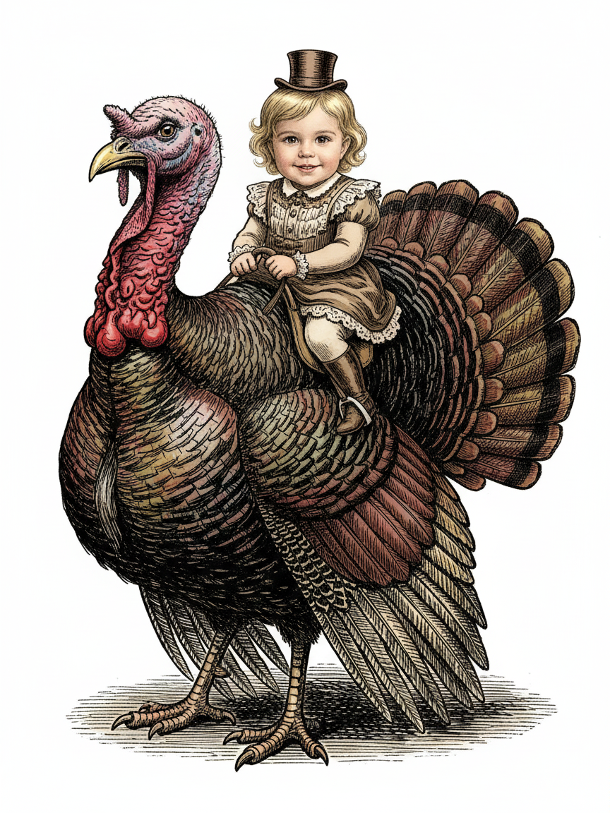 Turkey Julia - Victorian Illustration