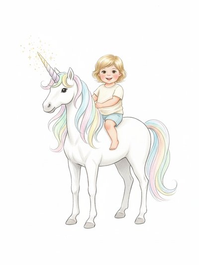 Julia's Unicorn Adventure 🌈 - Gentle Pencil