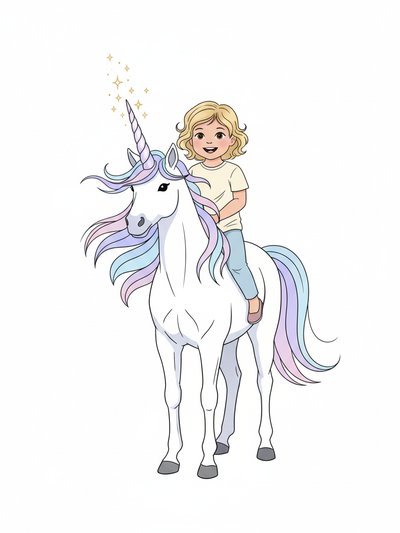 Julia's Unicorn Adventure 🌈 - Minimalist