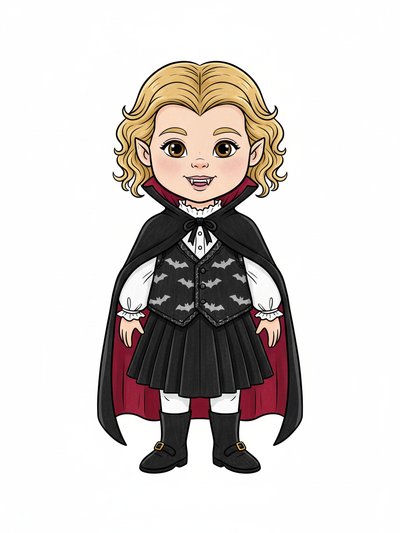 Our Little Vampire Julia 🧛‍♀️ - Classic Coloring Book