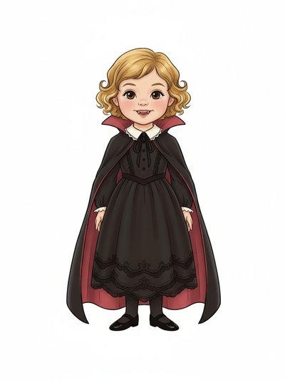 Our Little Vampire Julia 🧛‍♀️ - Vintage Storybook