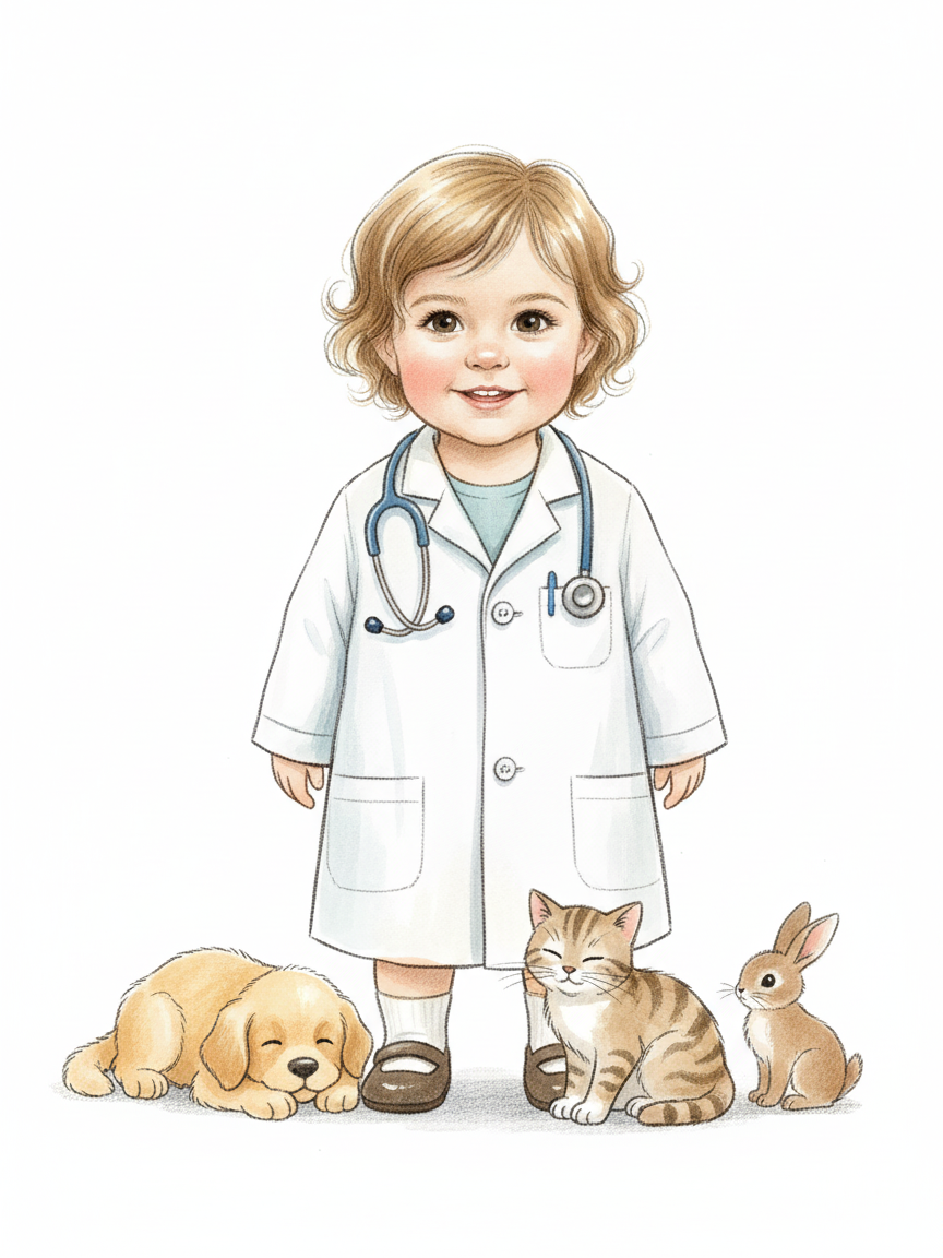 Julia the Tiny Vet - Gentle Pencil