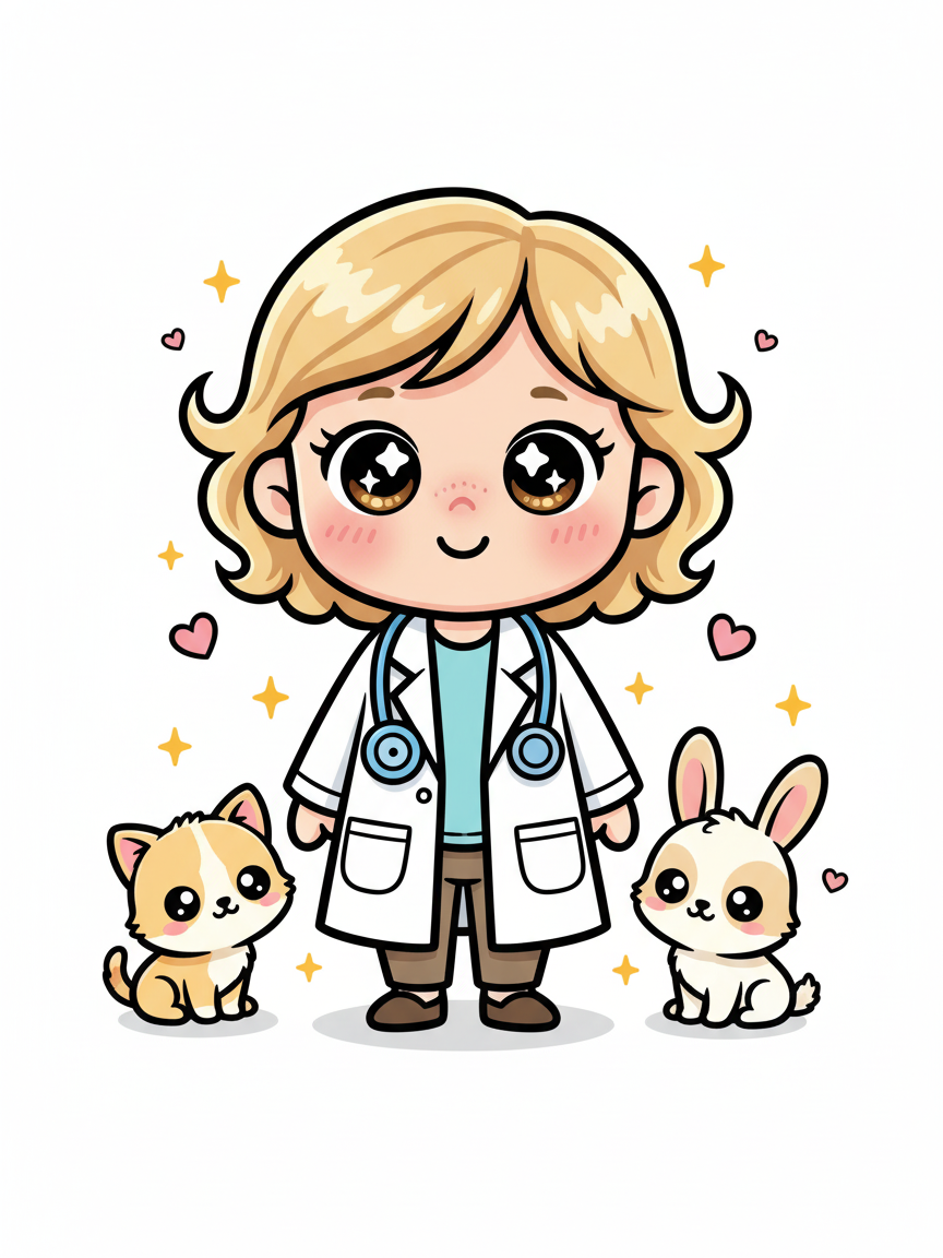 Julia the Tiny Vet - Kawaii Cute