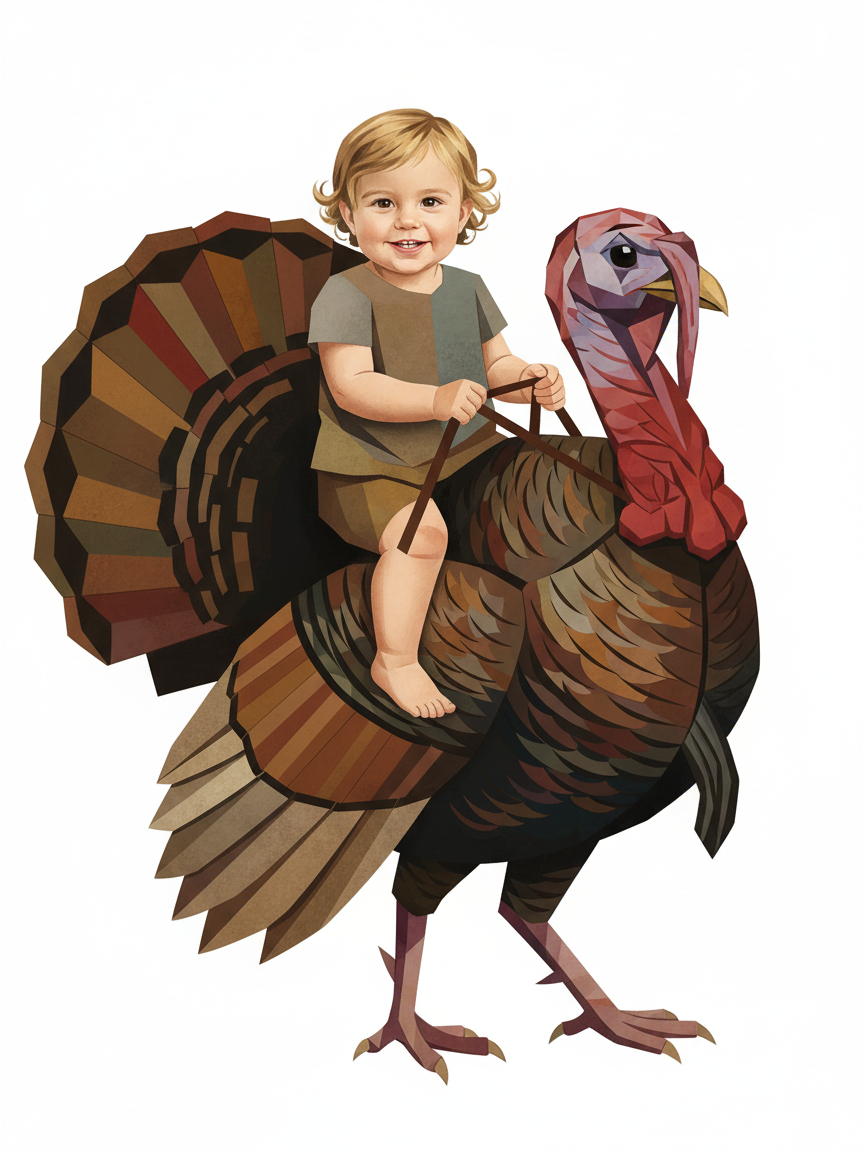 Turkey Julia - Cubist Painting