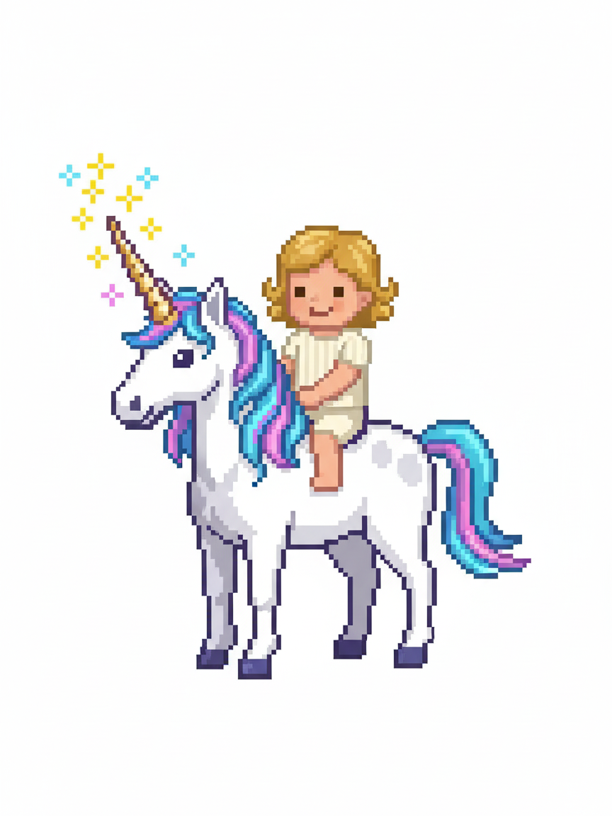 Unicorn Julia - Pixel Art
