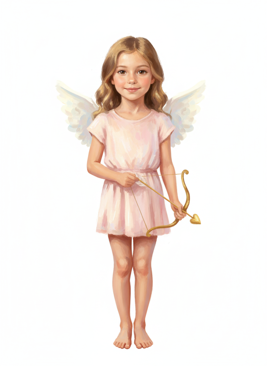 Cupid Mary - Impressionist Painting