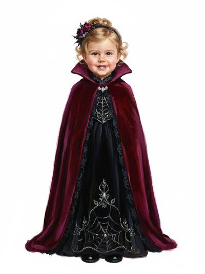 Our Little Vampire Julia 🧛‍♀️ - Impressionist Painting