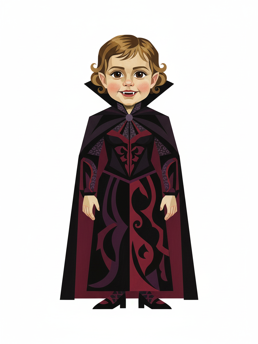 Vampire Julia - Cubist Painting