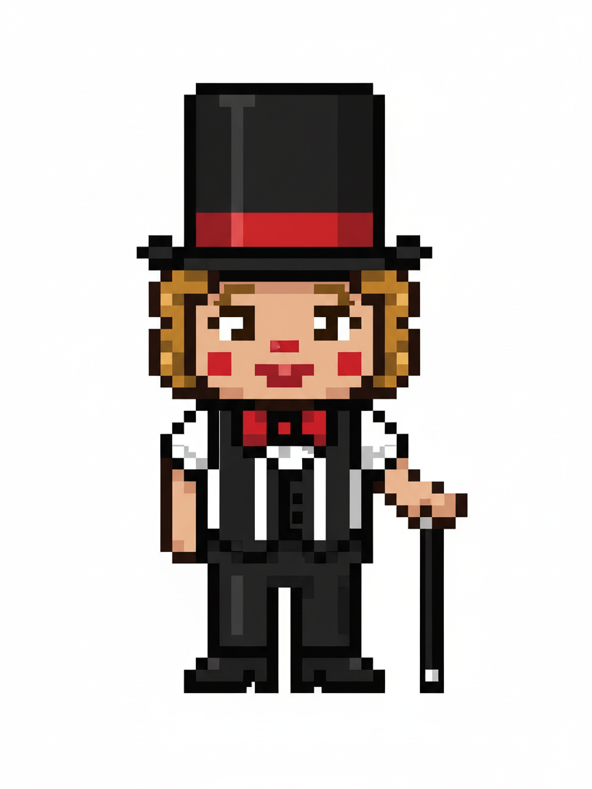 Vaudeville Julia - Pixel Art