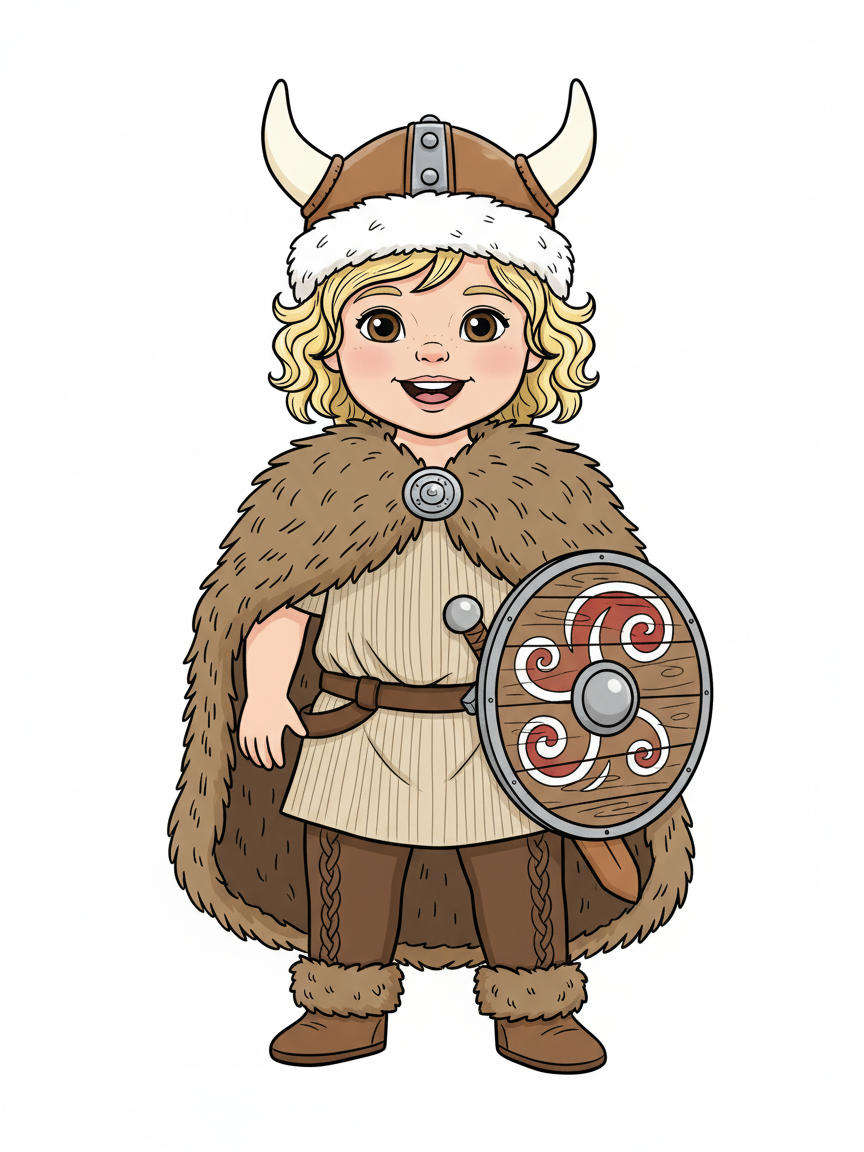 Viking Julia - Classic Coloring Book