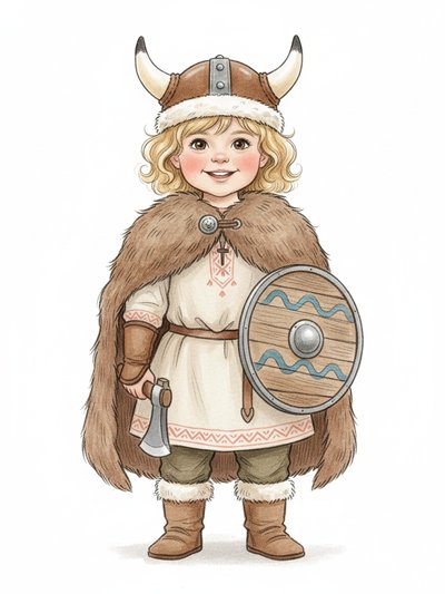 Julia's Viking Adventure 🛡️ - Gentle Pencil