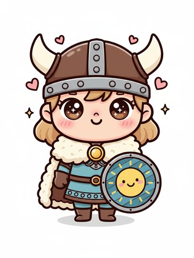 Julia's Viking Adventure 🛡️ - Kawaii Cute