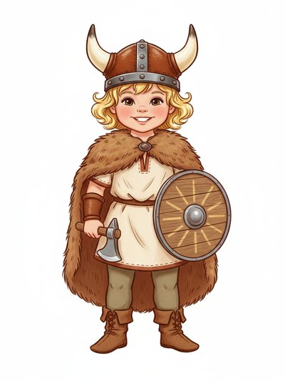 Julia's Viking Adventure 🛡️ - Vintage Storybook