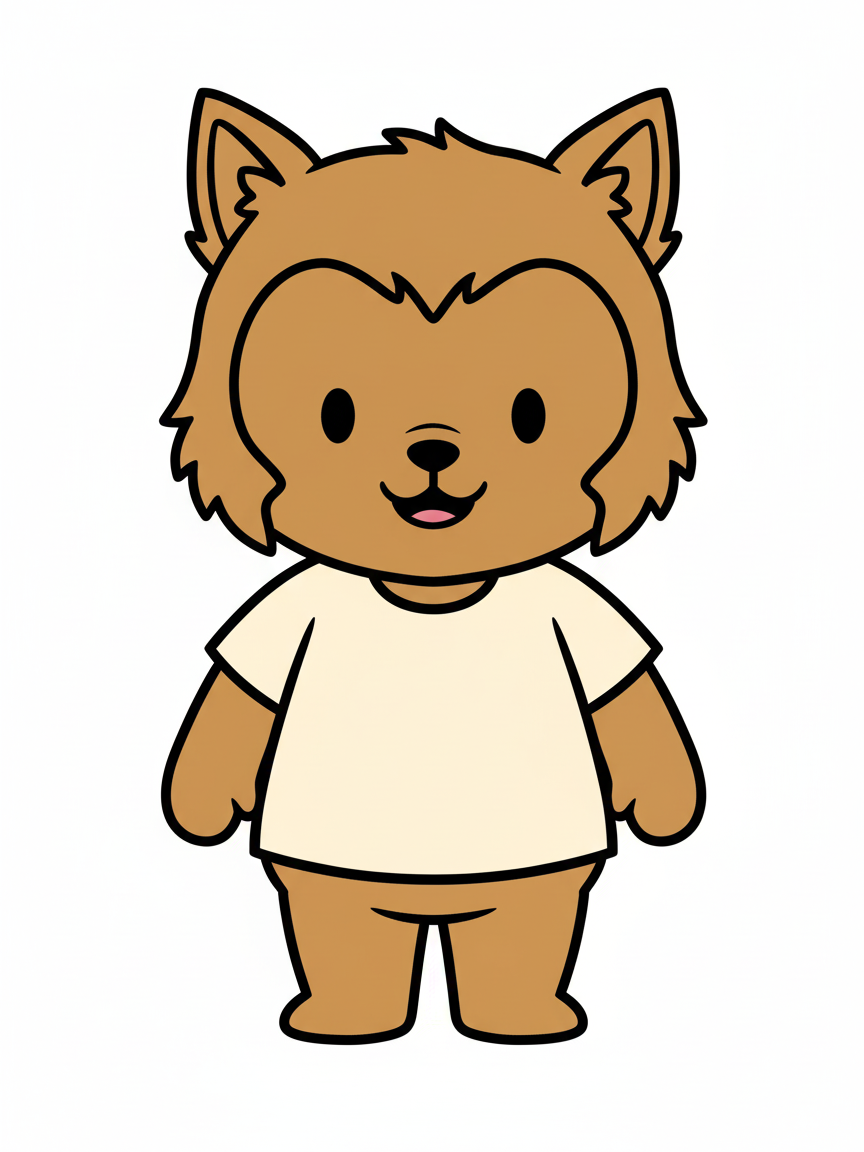 Julia the Playful Wolf - Preschool Simple
