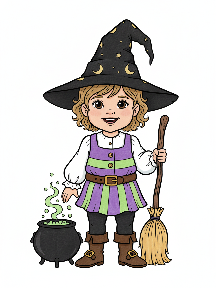 Julia the Enchantress - Classic Coloring Book