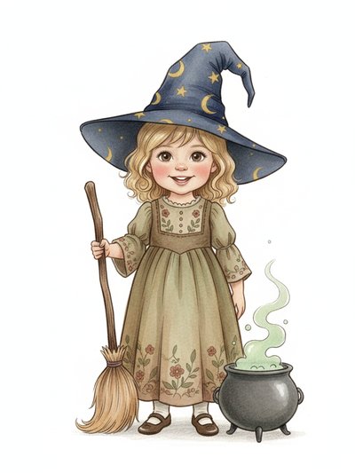 Our Little Witch Julia 🌟 - Gentle Pencil
