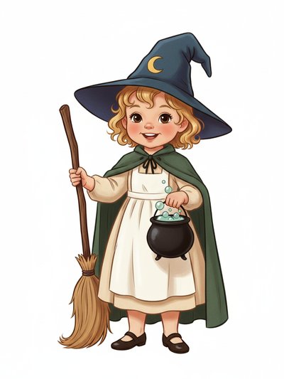 Our Little Witch Julia 🌟 - Vintage Storybook