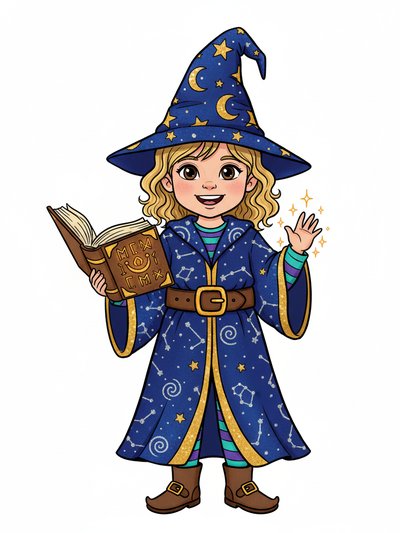 Julia's Wizardly Wonders ✨ - Classic Coloring Book