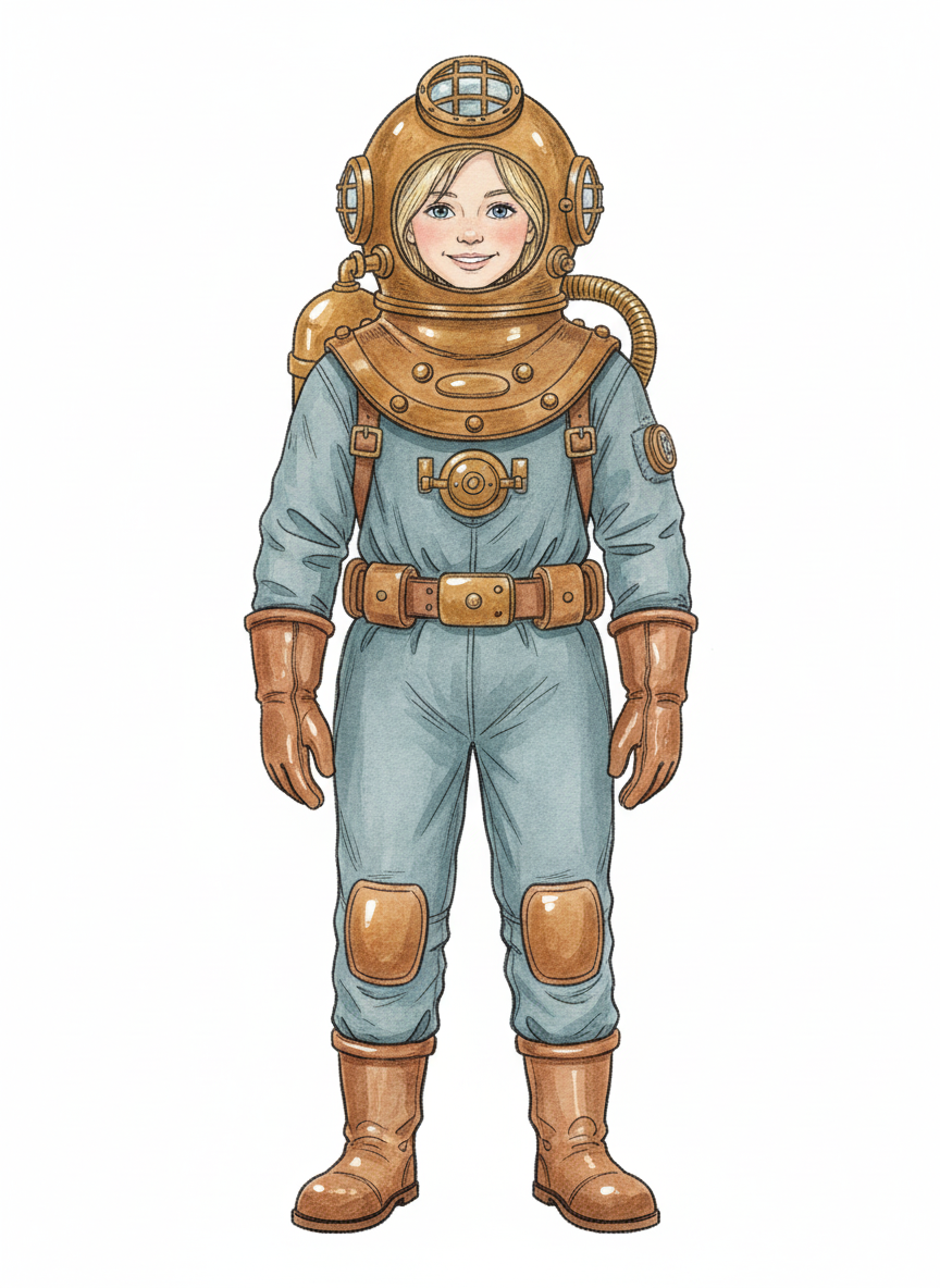 Mary the Ocean Explorer - Gentle Pencil