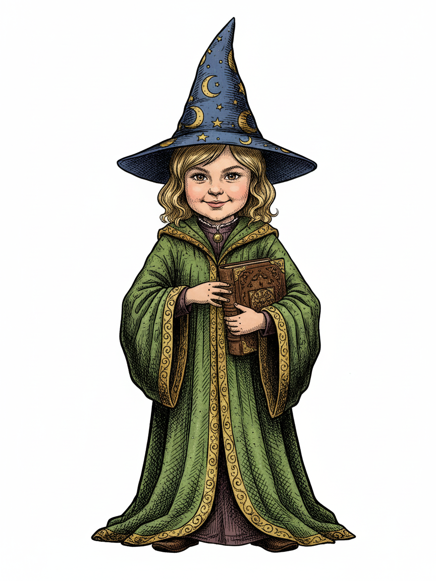 Julia the Enchantress - Victorian Illustration