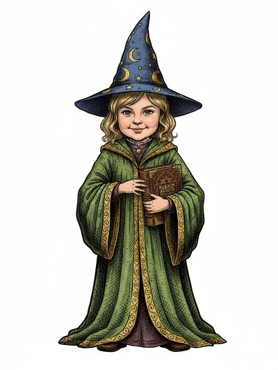 Julia's Wizardly Wonders ✨ - Victorian Illustration