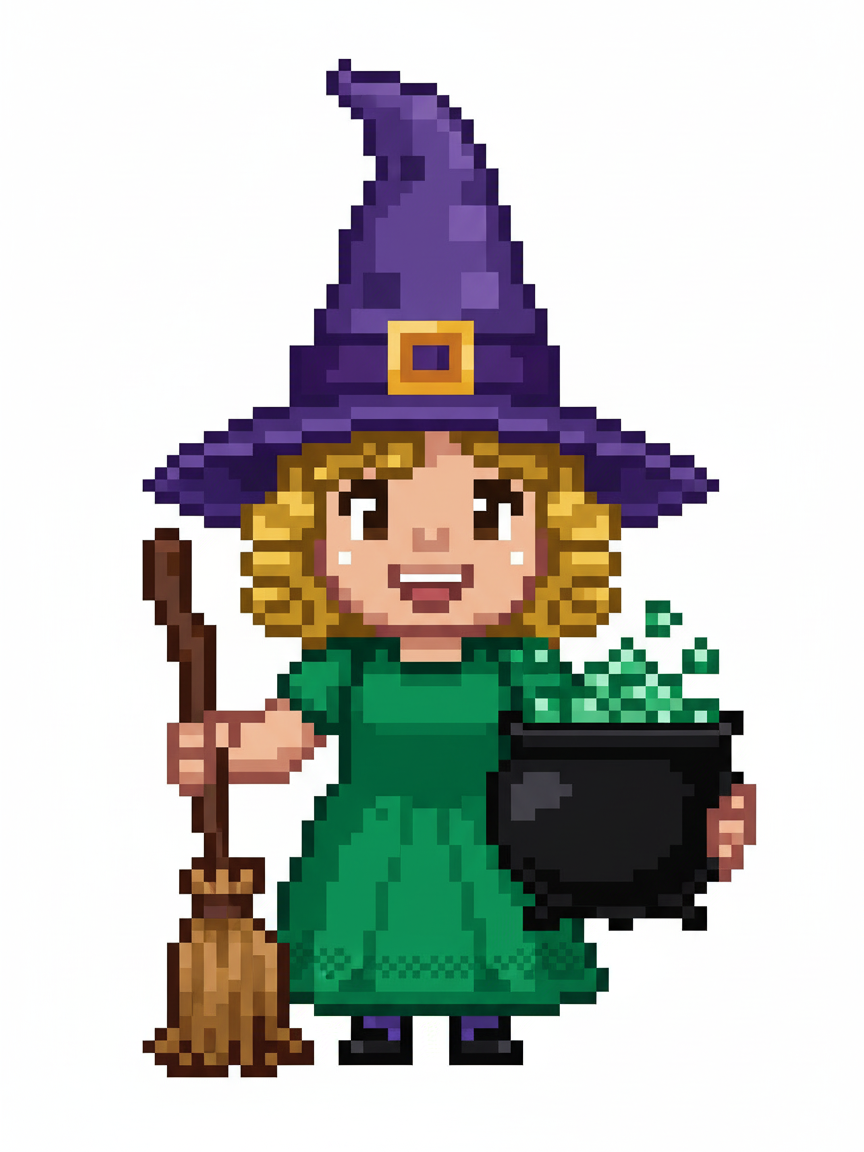 Julia the Enchantress - Pixel Art