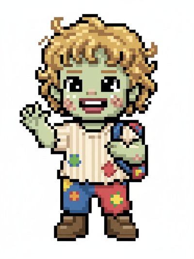 Our Little Zombie Julia 💚 - Pixel Art