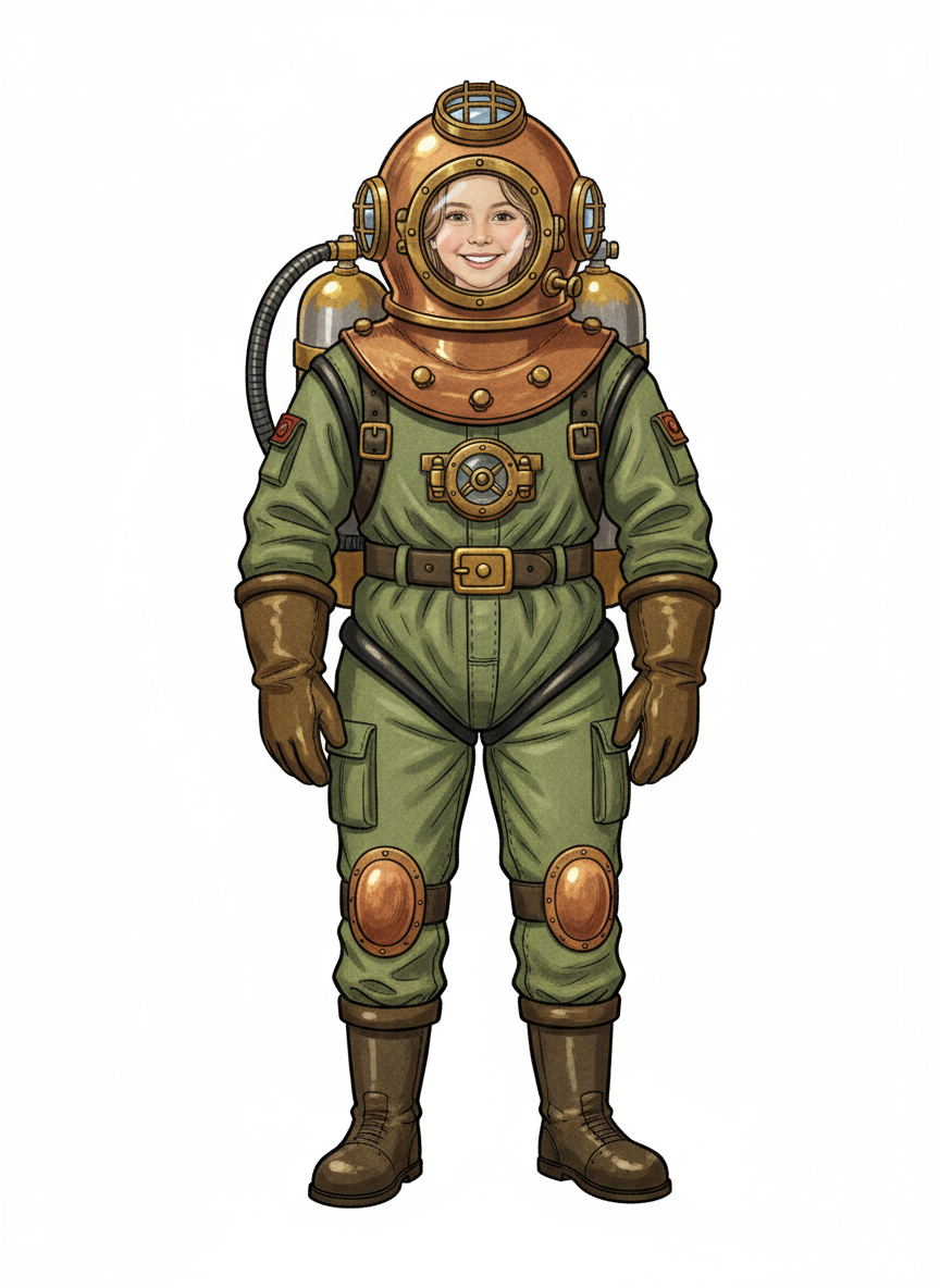 Mary the Ocean Explorer - Vintage Storybook