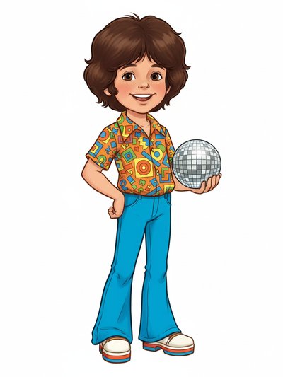 Georges' Disco Dream 🌟 - Vintage Storybook