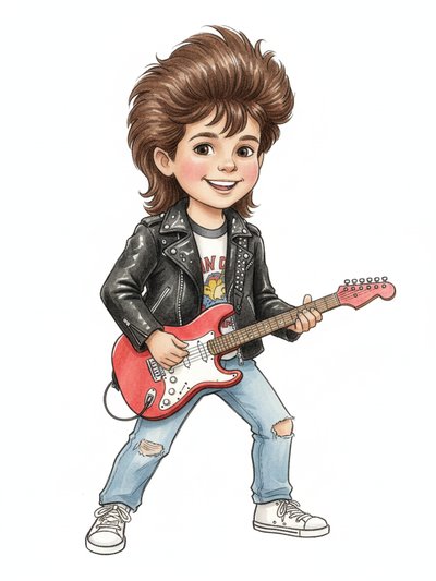 My Boy's Rockstar Dreams 🎸 - Gentle Pencil