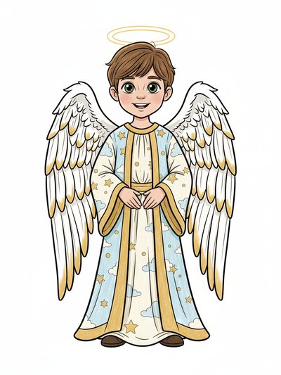 Georges' Angelic Adventures 🌟 - Classic Coloring Book