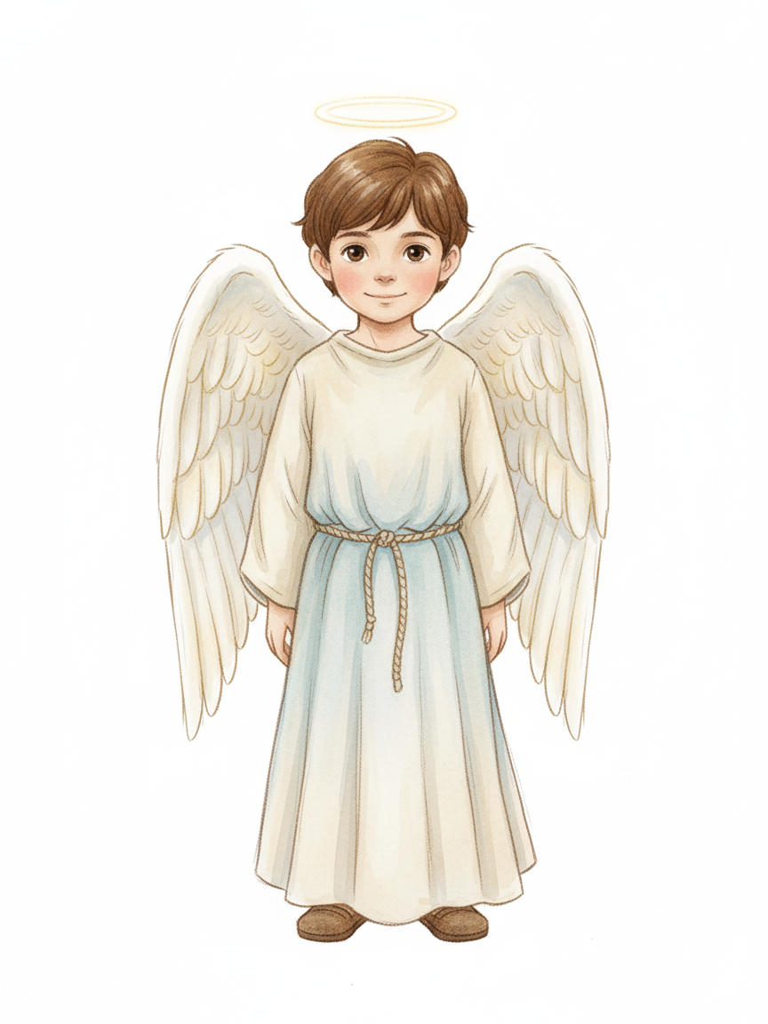 Georges the Guardian Angel - Gentle Pencil
