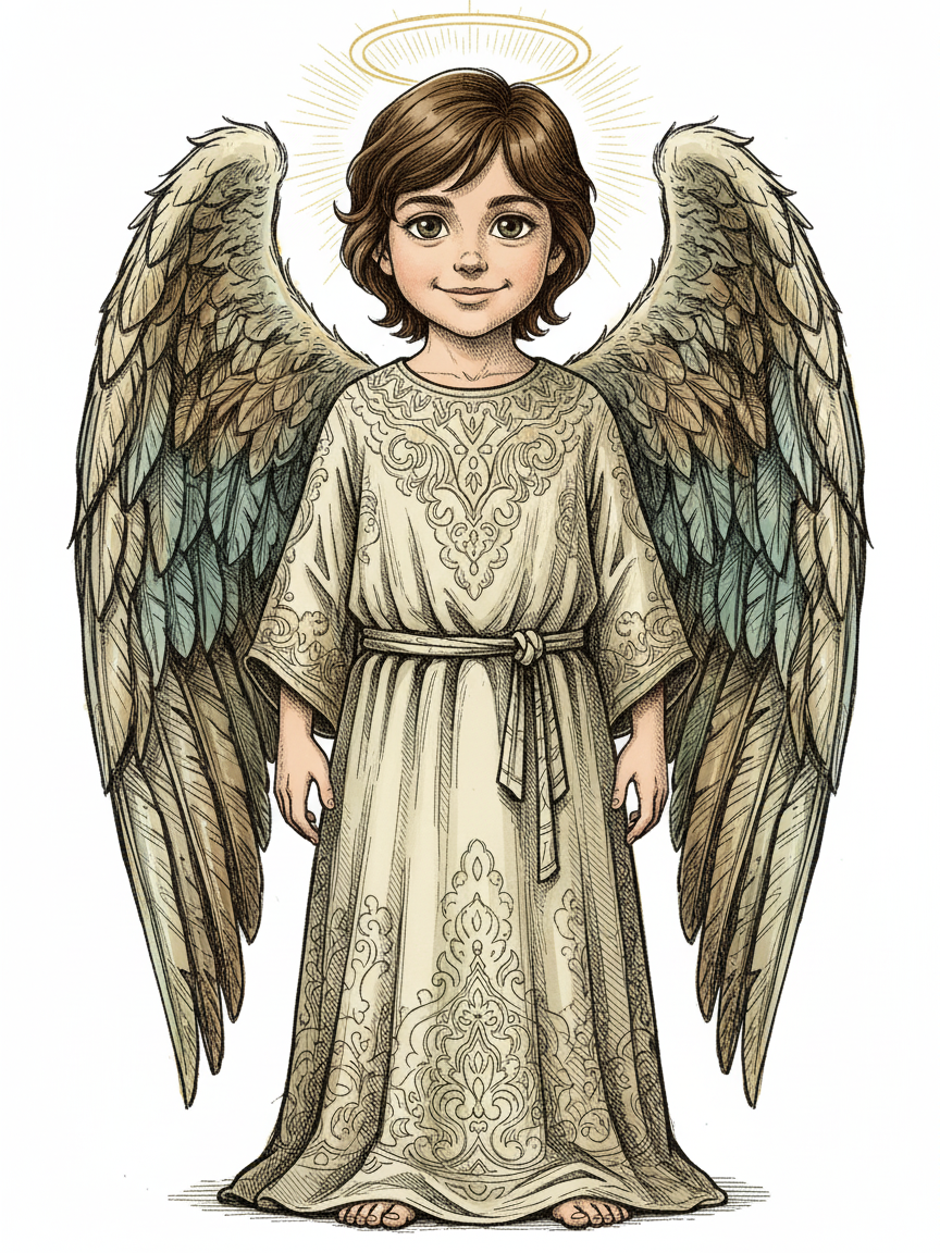 Georges the Guardian Angel - Victorian Illustration
