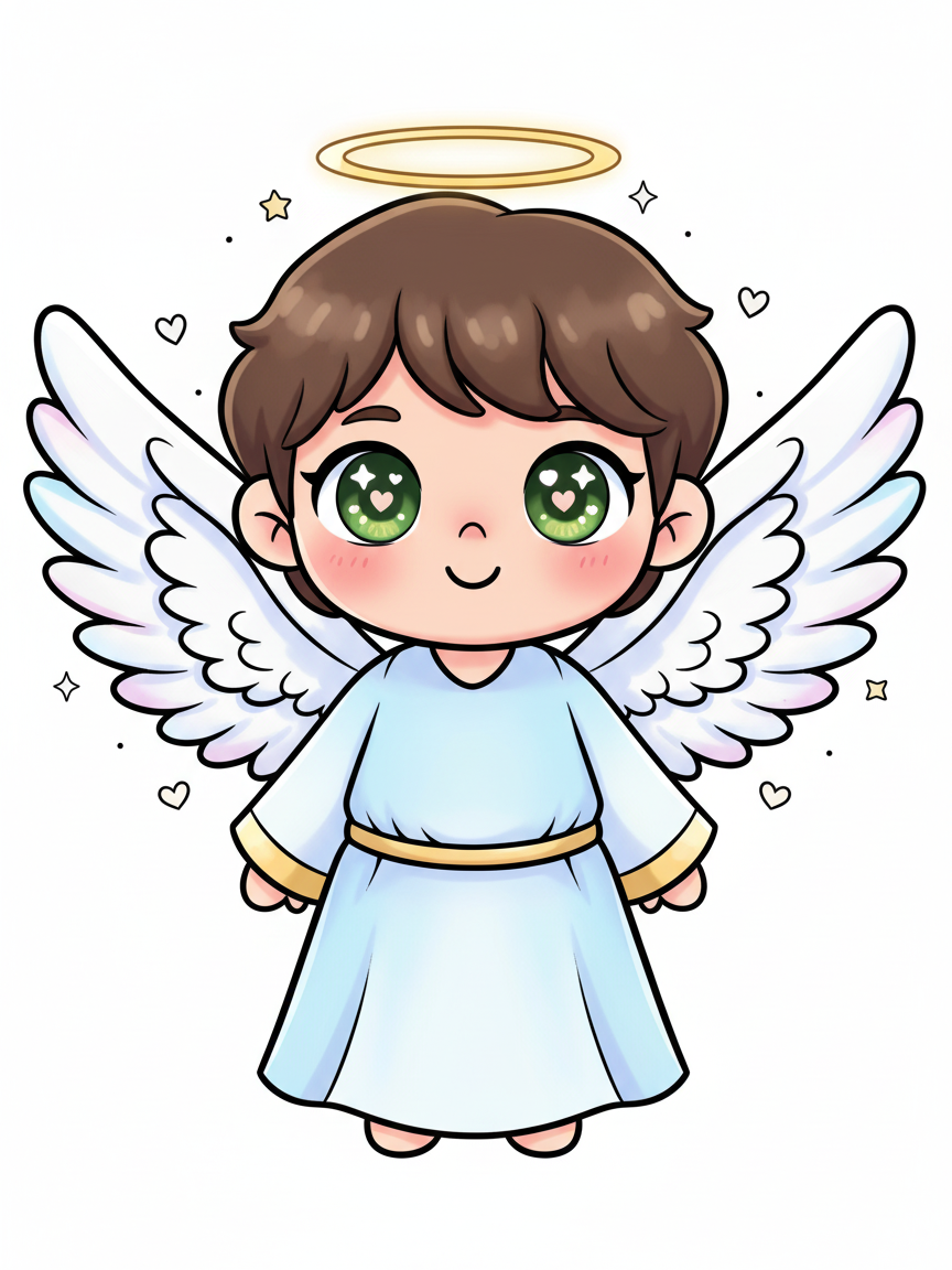 Georges the Guardian Angel - Kawaii Cute