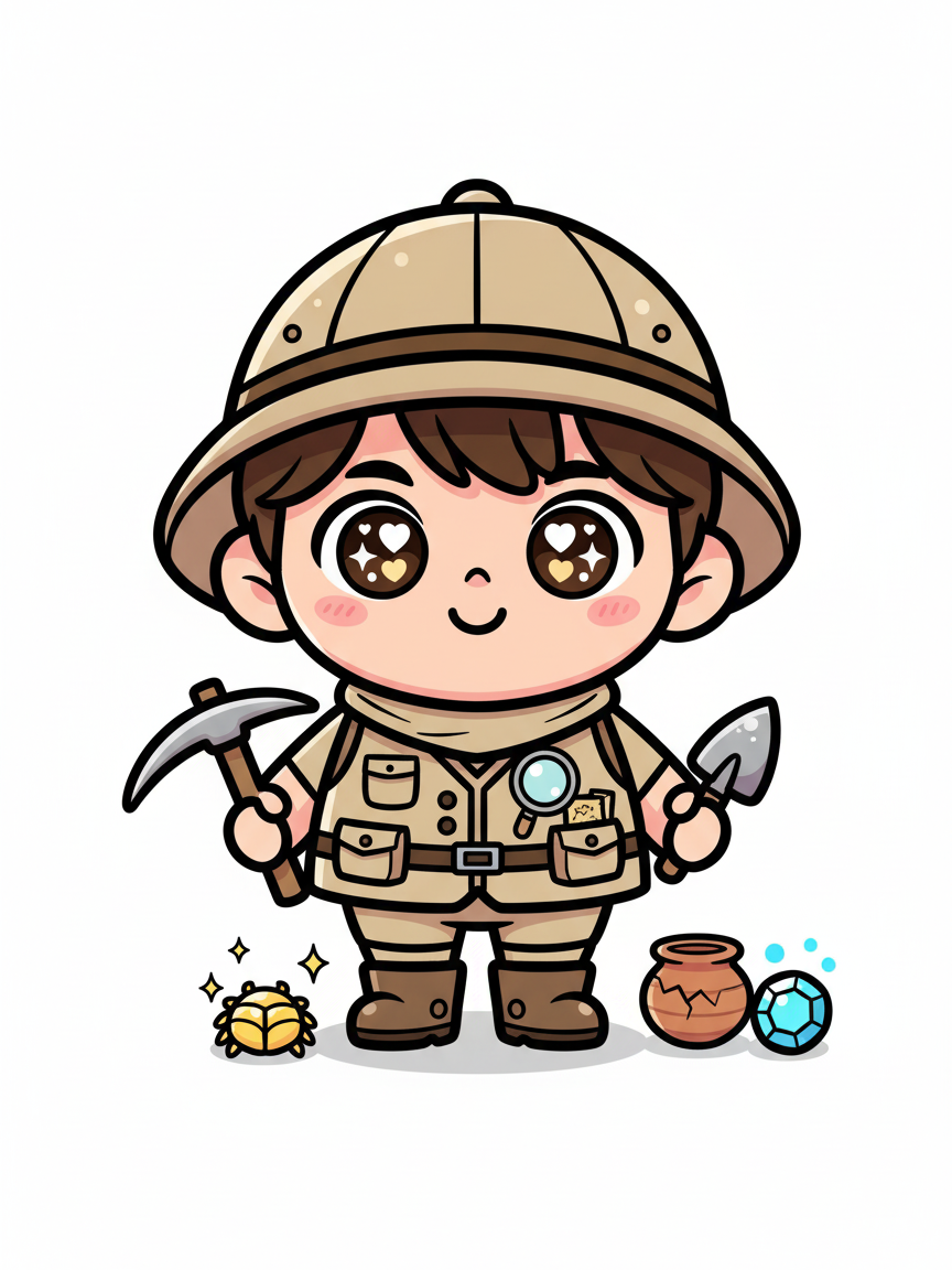 Georges the Archaeologist - Kawaii Cute