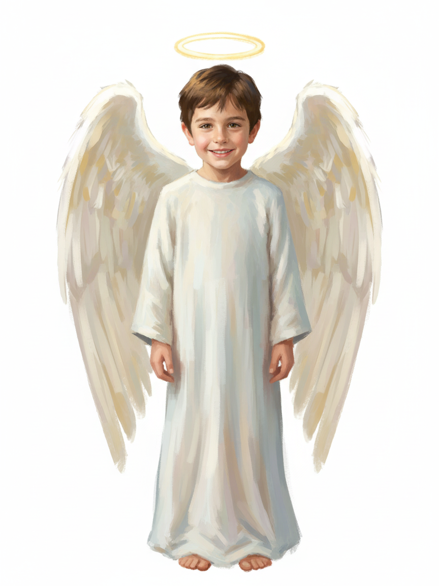Georges the Guardian Angel - Impressionist Painting