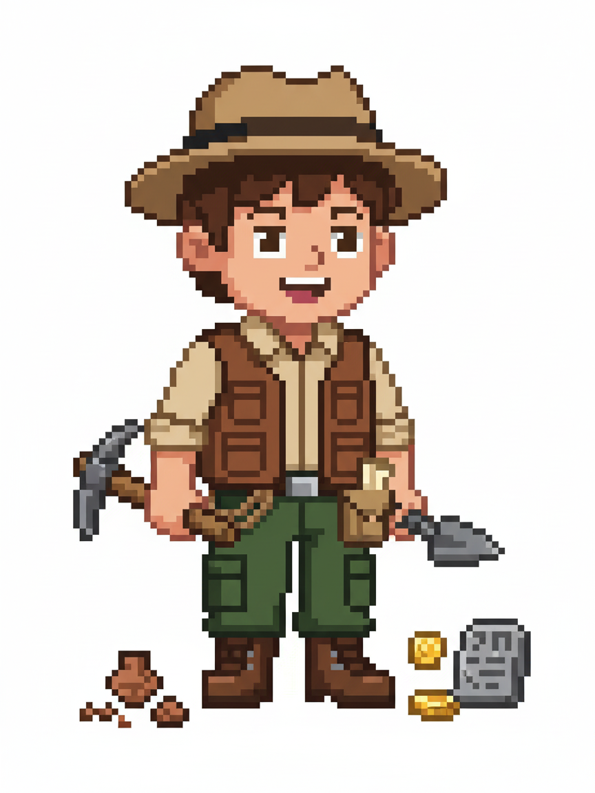 Georges the Archaeologist - Pixel Art