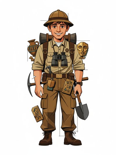 Georges the Little Explorer 🌍 - Cubist Painting