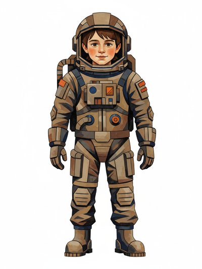 Georges' Galactic Adventures 🚀 - Cubist Painting