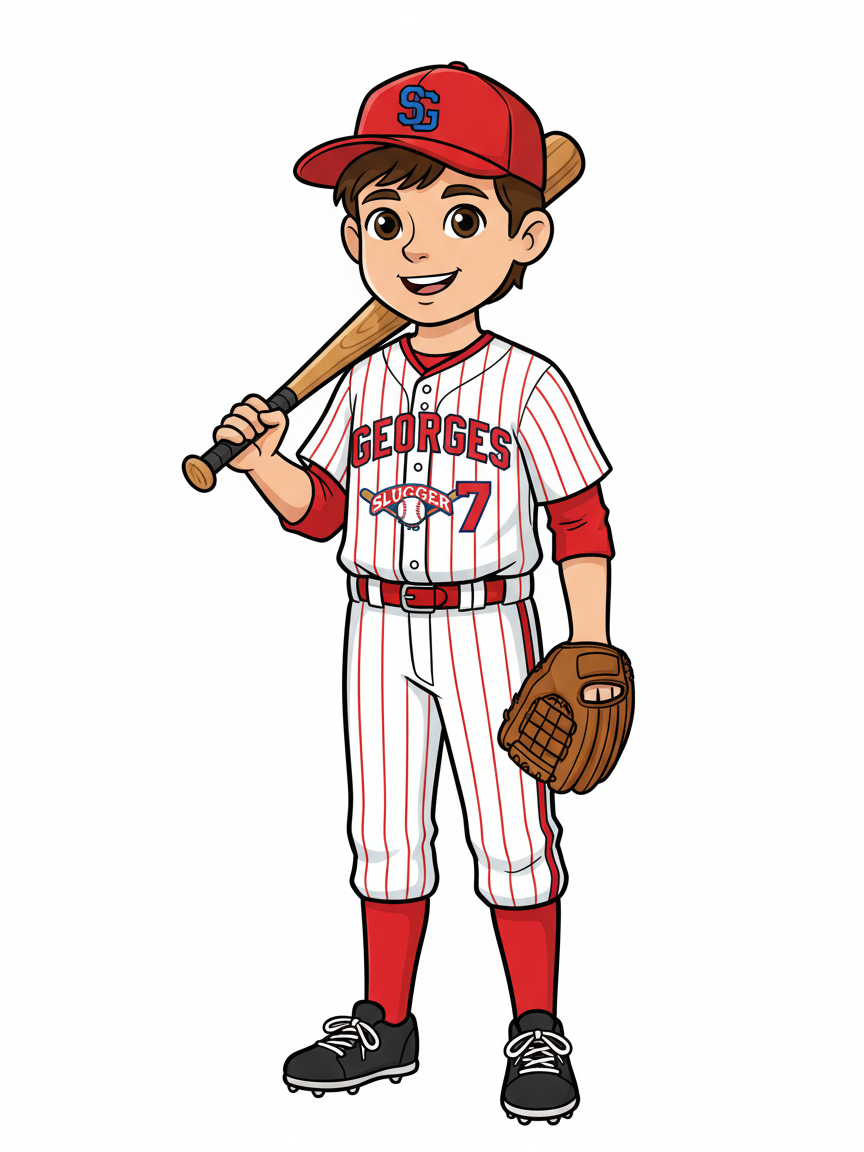 Slugger Georges - Classic Coloring Book