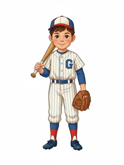 Georges' Baseball Dreams ⚾️ - Vintage Storybook