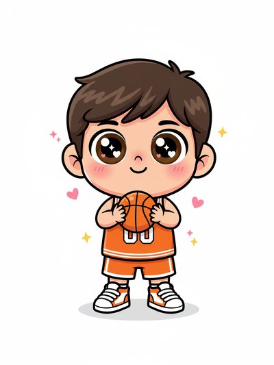 Georges' Basketball Dreams 🏀 - Kawaii Cute