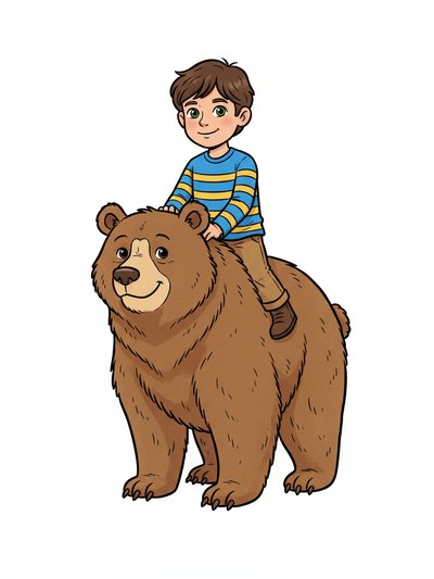 Georges' Bear Adventure 🐻 - Classic Coloring Book