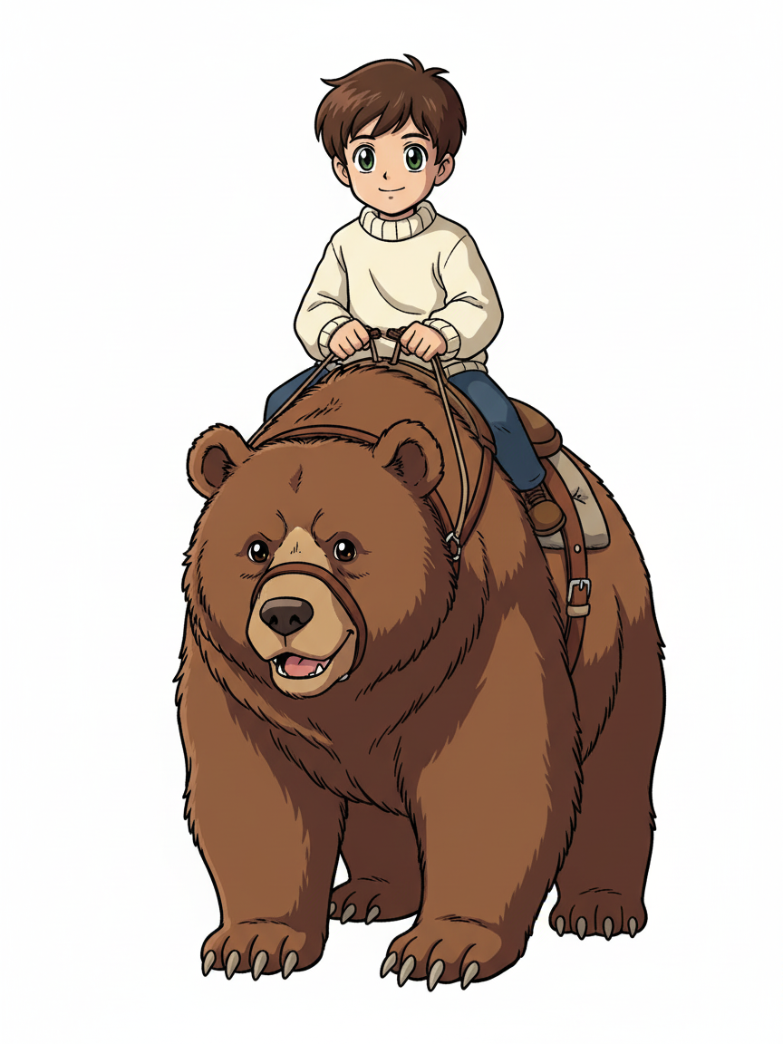 Georges the Bear Rider - Classic Anime