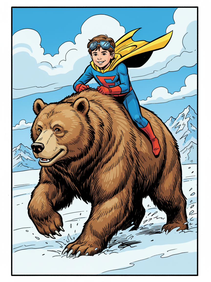 Georges the Bear Rider - Comic Book
