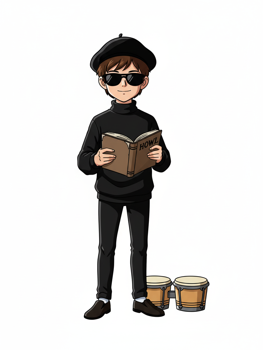 Georges the Beatnik Poet - Classic Anime