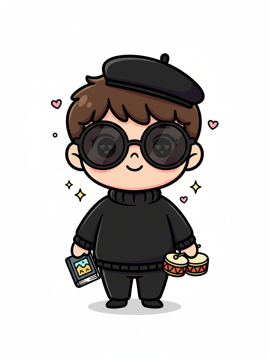 Georges the Beatnik Poet - Kawaii Cute