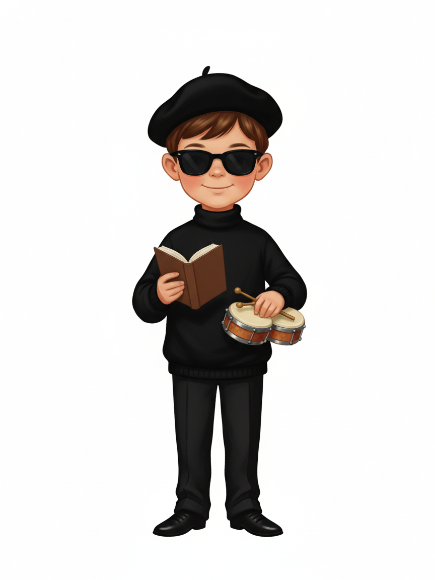 Georges the Beatnik Poet - Vintage Storybook