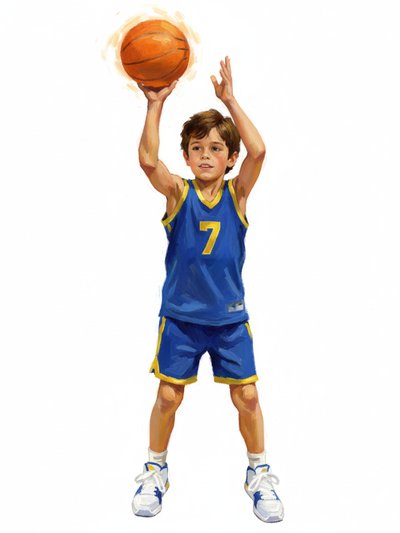 Georges' Basketball Dreams 🏀 - Impressionist Painting